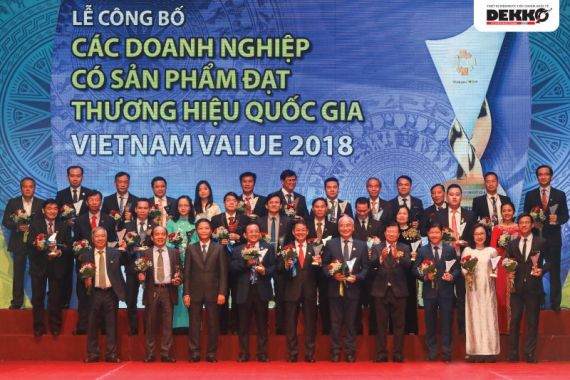 Ống nhựa DEKKO vinh dự đón nhận giải thưởng Thương hiệu quốc gia 2018