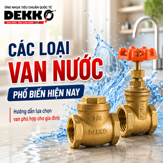 Các loại van nước phổ biến hiện nay – Top 5 loại van nước nên dùng cho gia đình