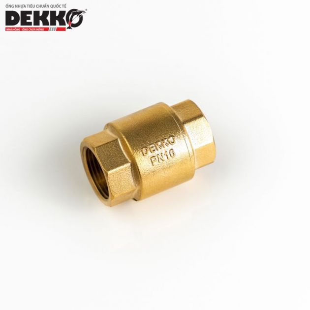 VAN 1 CHIỀU ĐỒNG LÒ XO NÊM ĐỒNG - DEKKO PN16 2240