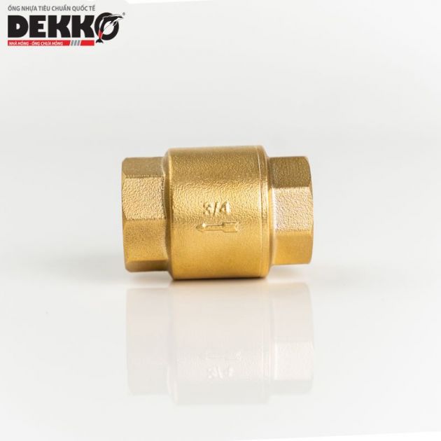 VAN 1 CHIỀU ĐỒNG LÒ XO NÊM ĐỒNG - DEKKO PN16 2242