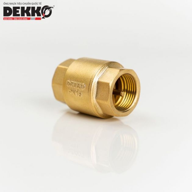 VAN 1 CHIỀU ĐỒNG LÒ XO NÊM ĐỒNG - DEKKO PN16 2236