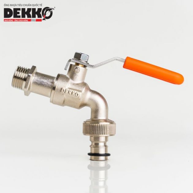 VÒI GẠT ĐỒNG MẠ NIKEN ĐẦU NỐI NHANH - DEKKO PN16 2258