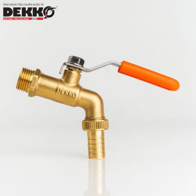 VÒI GẠT ĐỒNG TAY INOX BỌC NHỰA - DEKKO PN16 2289