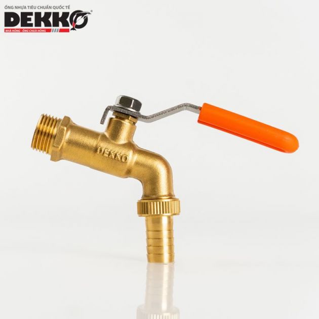 VÒI GẠT ĐỒNG TAY INOX BỌC NHỰA - DEKKO PN16 2288
