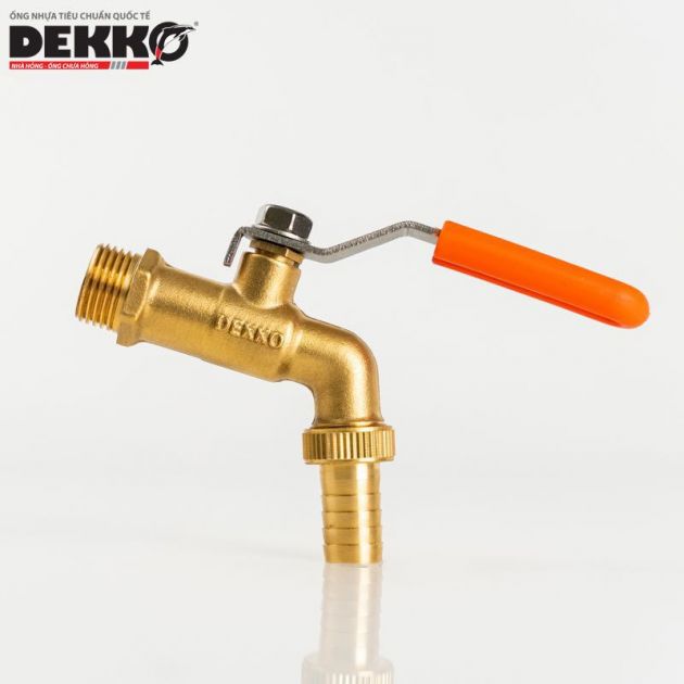 VÒI GẠT ĐỒNG TAY INOX BỌC NHỰA - DEKKO PN16 2285