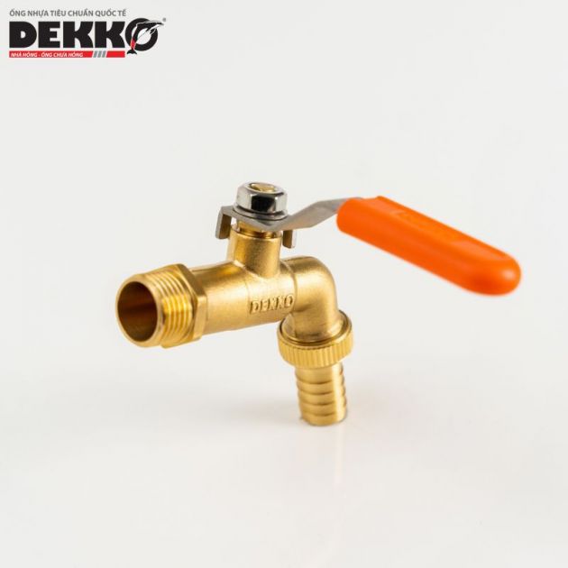 VÒI GẠT ĐỒNG TAY INOX BỌC NHỰA - DEKKO PN16 2284
