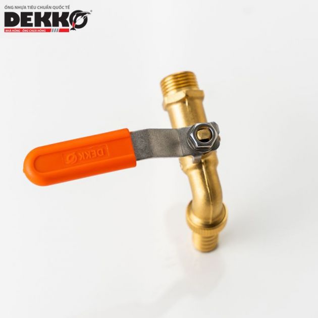 VÒI GẠT ĐỒNG TAY INOX BỌC NHỰA - DEKKO PN16 2290