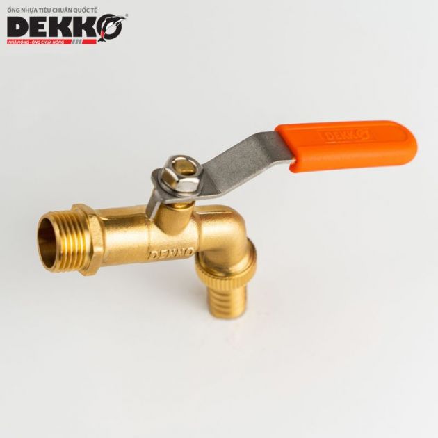 VÒI GẠT ĐỒNG TAY INOX BỌC NHỰA - DEKKO PN16 2287
