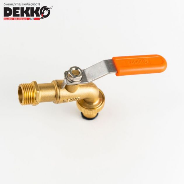 VÒI GẠT ĐỒNG TAY INOX BỌC NHỰA ĐẦU NỐI NHANH - DEKKO PN16 2262